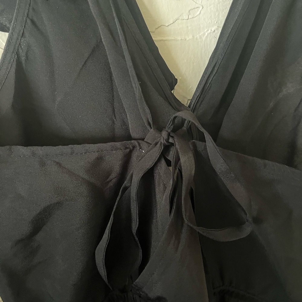 BCBGeneration Black, Ruffled Mini Dress ✨ Size S - Picture 4 of 7